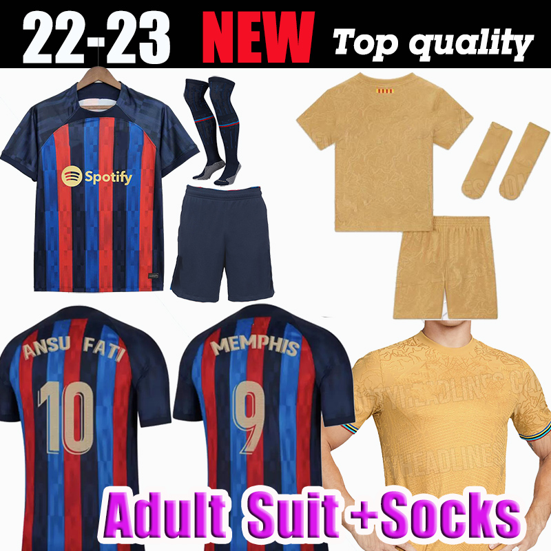 Adult Suit 22 23 ANSU FATI barcelona soccer jersey 2022 2023 home away black F. DE JONG DANI ALVES PEDRI Camisetas de men kids football kit shirts bar
Adult Suit 22 23 ANSU FATI barcelona soccer jersey 2022 2023 home away black F. DE JONG DANI ALVES PEDRI Camisetas de men kids football kit shirts bar