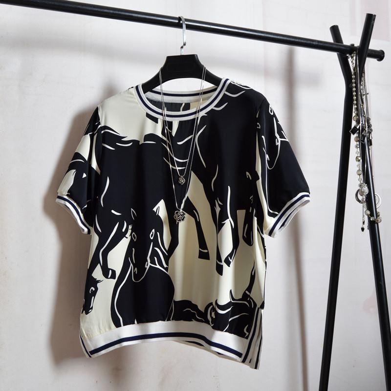 Women's Blouses & Shirts European Print Women Loose Short Sleeve Woman Lady Printed Tops Femme Summer PulloversWomen's, 55
Women's Blouses & Shirts European Print Women Loose Short Sleeve Woman Lady Printed Tops Femme Summer PulloversWomen's, 55