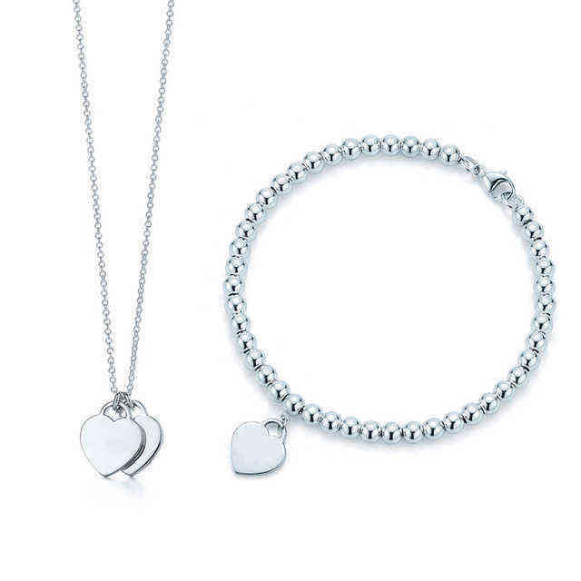 Tiffny Original Valentines Gift New 925 Sterling Silver Fashion Classic DIY Love Necklace Bracelet Set Multicolor Optional Woman Jewelry
Tiffny Original Valentines Gift New 925 Sterling Silver Fashion Classic DIY Love Necklace Bracelet Set Multicolor Optional Woman Jewelry
