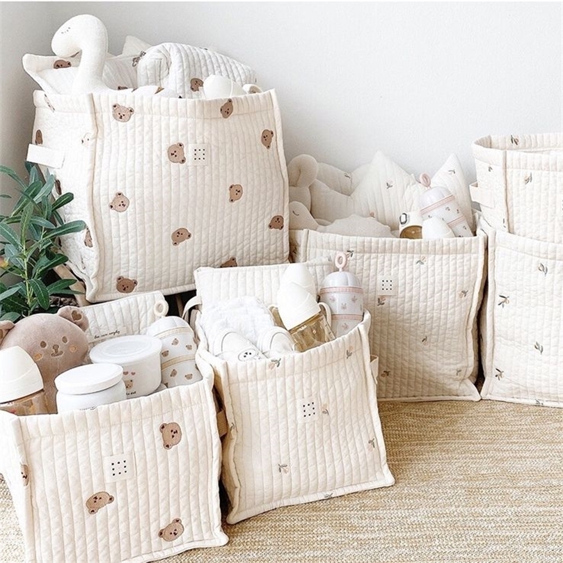 Cute Baby Bag Diaper Nappy Bag Mommy Maternity for Babies Diapers Toys Storage Infant Organizer Bear Activity Gear Mother Kids 220514