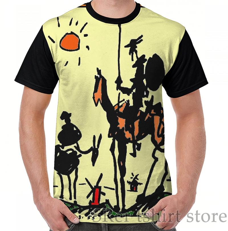 Men' T-Shirts Funny Print Men T Shirt Women Tops Tee DON QUIXOTE Vintage 1955 Picasso Painting Graphic T-Shirt O-neck Tshirts
Men' T-Shirts Funny Print Men T Shirt Women Tops Tee DON QUIXOTE Vintage 1955 Picasso Painting Graphic T-Shirt O-neck Tshirts
