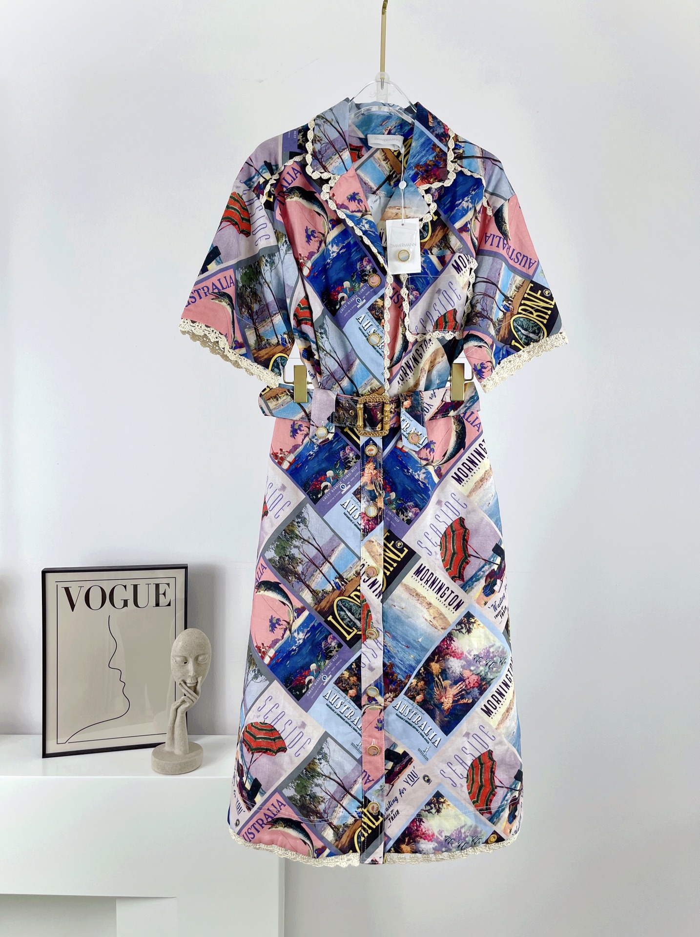 The Postcard Shirt Mini Dress in Small Poster Print from our Resort 2022 Collection, Multi
The Postcard Shirt Mini Dress in Small Poster Print from our Resort 2022 Collection, Multi