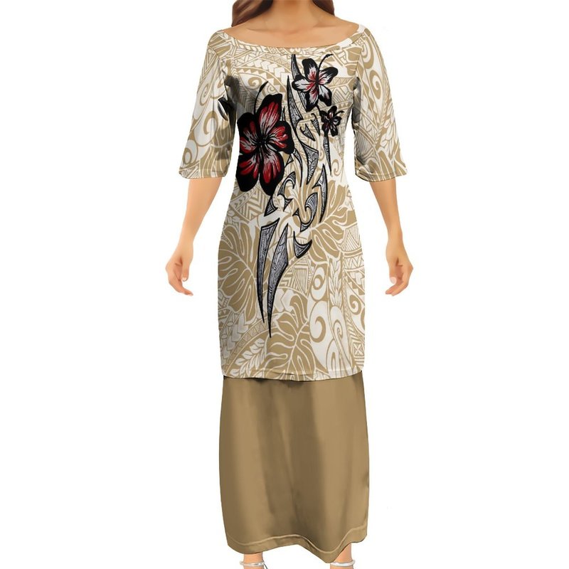 Design Dress 2 Piece Set Latest Fashion Women Elegant Club Bodycon Dresses White Samoan Puletasi Polynesian Traditional 220706, W0od0todhvs1-1
Design Dress 2 Piece Set Latest Fashion Women Elegant Club Bodycon Dresses White Samoan Puletasi Polynesian Traditional 220706, W0od0todhvs1-1