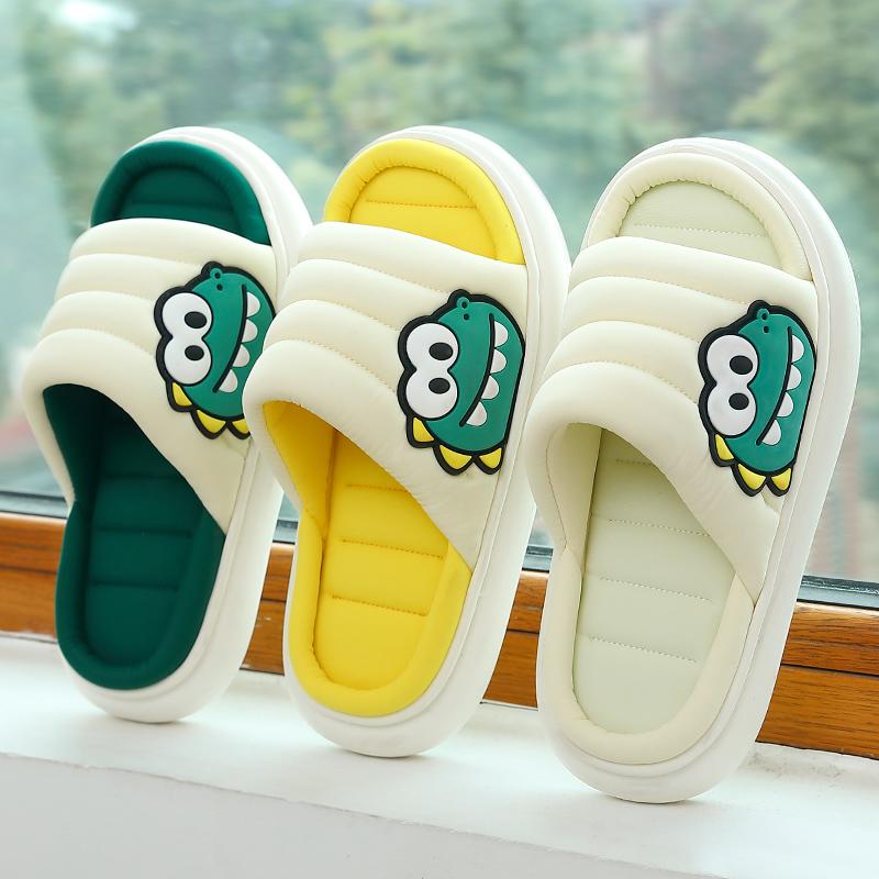 Slippers Women Linen Mens Cartoon Dinosaur Thick Soft Anti-slip Sole Silk Home Indoor Bedroom Lovers Couples ShoesSlippers, H-pink
Slippers Women Linen Mens Cartoon Dinosaur Thick Soft Anti-slip Sole Silk Home Indoor Bedroom Lovers Couples ShoesSlippers, H-pink