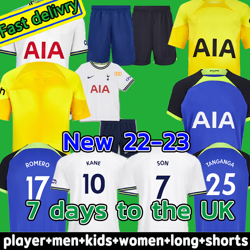 SPURS 22 23 S-2XL soccer jersey KANE SON PERISIC KULUSEVSKI Tottenham HOJBJERG 2022 2023 LUCAS LLORS Third Football kit shirt BRYAN BERGWIJN Soccer tops Men kids sets, 22-23-shorts-away 
SPURS 22 23 S-2XL soccer jersey KANE SON PERISIC KULUSEVSKI Tottenham HOJBJERG 2022 2023 LUCAS LLORS Third Football kit shirt BRYAN BERGWIJN Soccer tops Men kids sets, 22-23-shorts-away