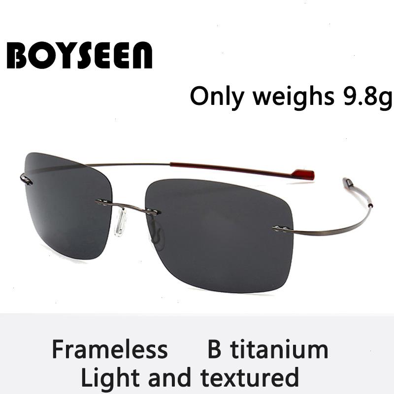 Cool 100% Pure Titanium Rimless Sunglasses Polarized Lenses Grey Super Thin Sun-shade Uv Protection Uv400 Oculos
Cool 100% Pure Titanium Rimless Sunglasses Polarized Lenses Grey Super Thin Sun-shade Uv Protection Uv400 Oculos