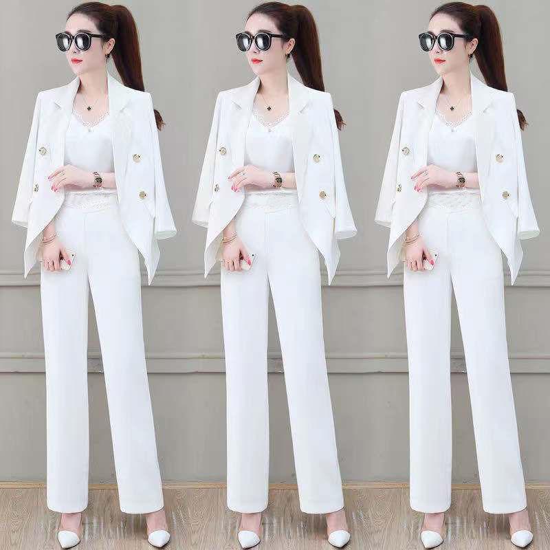 Women's Two Piece Pants Office Ladies White Black Khaki Jacket And Pant Suit Fashion Women Female Formal Work Business 2 Set Blazer Clothing, 1151 white
Women's Two Piece Pants Office Ladies White Black Khaki Jacket And Pant Suit Fashion Women Female Formal Work Business 2 Set Blazer Clothing, 1151 white