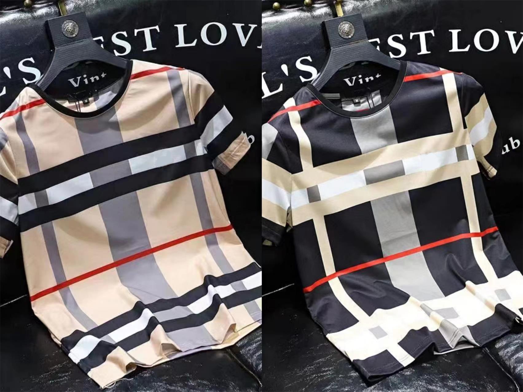 Men's T-Shirts 2022 Summer new men's T-shirt ice silk short sleeve plaid printed letter designer youth trend large M----3XL, Customize
Men's T-Shirts 2022 Summer new men's T-shirt ice silk short sleeve plaid printed letter designer youth trend large M----3XL, Customize