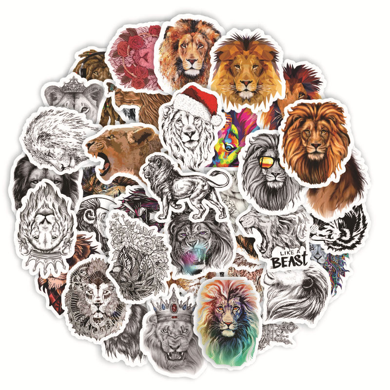 50pcs Lion Stickers Waterproof Vinyl Funny Cartoon Sketch Sticker Skate Accessories For Skateboard Laptop Luggage Bicycle Motorcycle Phone Car Decals Party Decor
50pcs Lion Stickers Waterproof Vinyl Funny Cartoon Sketch Sticker Skate Accessories For Skateboard Laptop Luggage Bicycle Motorcycle Phone Car Decals Party Decor