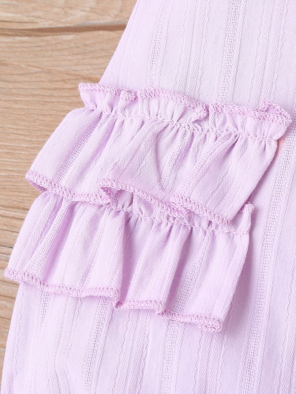 Baby girl's multi-level multi-layer Ruffle shorts with hair band SHE