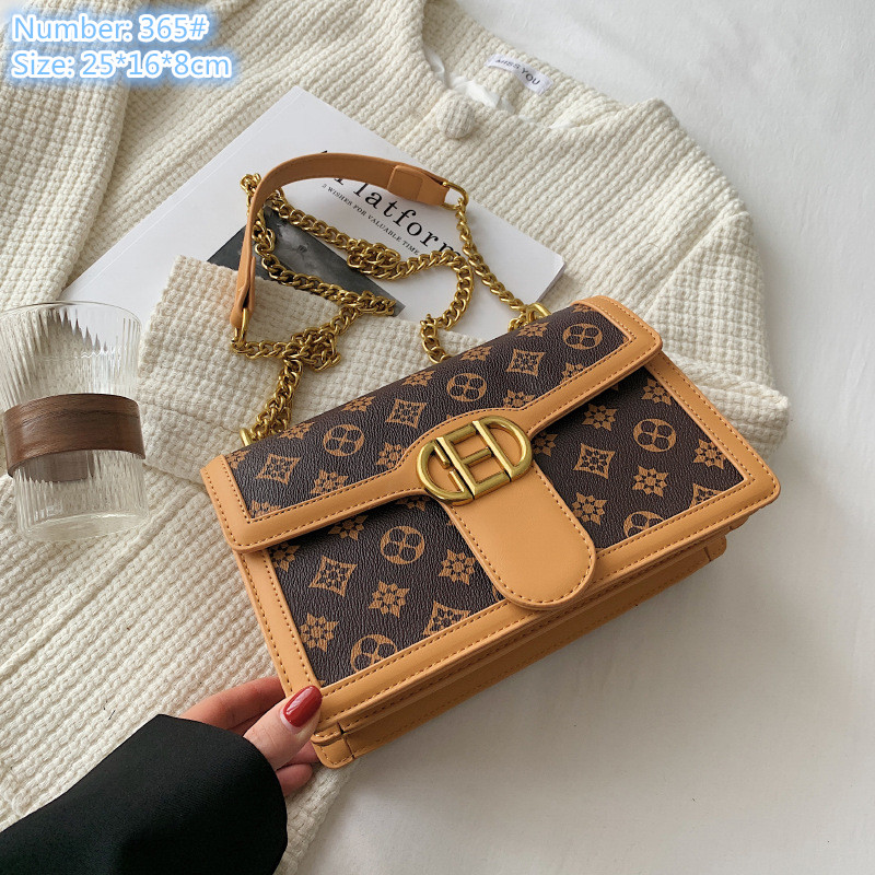 Wholesale ladies leathers shoulder bags this year popular old color chain bag personality golden buckle fashion handbag contrast leather mobile phone coin purse, Brown-365#
Wholesale ladies leathers shoulder bags this year popular old color chain bag personality golden buckle fashion handbag contrast leather mobile phone coin purse, Brown-365#