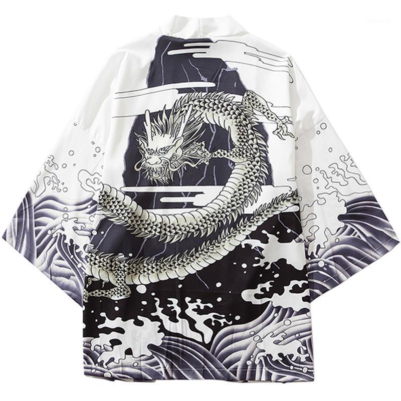 Japanese Style Kimono Shirt Sea Wave Dragon Print Cardigan Men Harajuku Streetwear Casual Thin Gown Sweat Wear Japan Blouse Men's Shirts, Black
Japanese Style Kimono Shirt Sea Wave Dragon Print Cardigan Men Harajuku Streetwear Casual Thin Gown Sweat Wear Japan Blouse Men's Shirts, Black