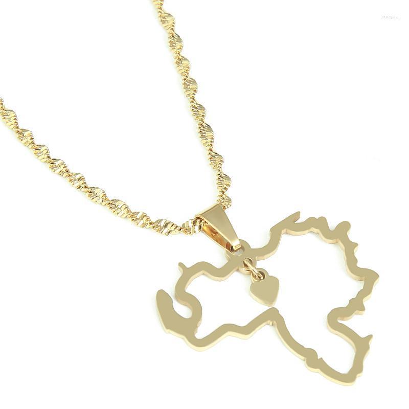 Chains Gold Plated Heart Pendant Stainless Steel Venezuela Map Necklace Country Venezuelan Simple Chain JewelryChains
Chains Gold Plated Heart Pendant Stainless Steel Venezuela Map Necklace Country Venezuelan Simple Chain JewelryChains