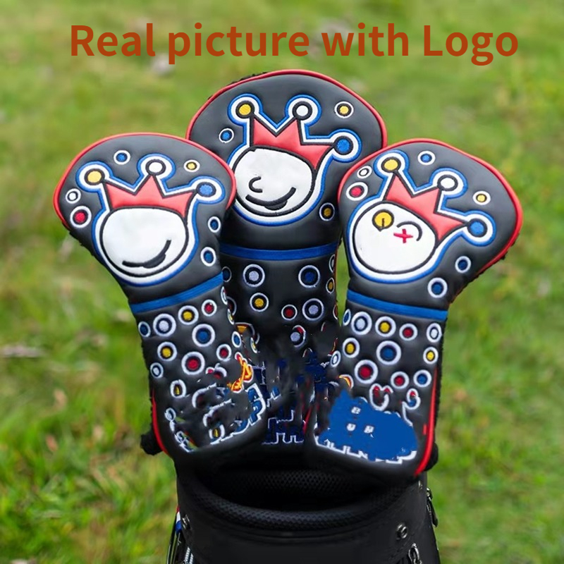 Golf Headcover Putter Head Cover for Driver Fairway Hybrid Clown Embroidery Leather Protector Waterproof Wood Covers 220609
Golf Headcover Putter Head Cover for Driver Fairway Hybrid Clown Embroidery Leather Protector Waterproof Wood Covers 220609