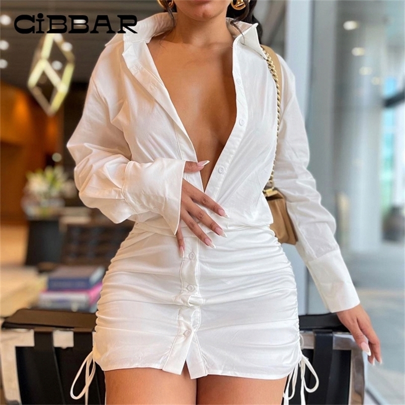 CIBBAR Soild Drawstring Mini Tshirt Dress Women Casual Basic Button Up Long Sleeve Bodycon Dresses Fashion Elegant Streetwear 220614, White
CIBBAR Soild Drawstring Mini Tshirt Dress Women Casual Basic Button Up Long Sleeve Bodycon Dresses Fashion Elegant Streetwear 220614, White