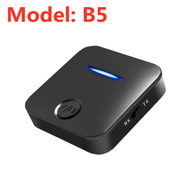 Bluetooth 5.0 Transmitter Receiver Wireless EDR Adapter USB Dongle 3.5mm AUX &Mic for TV PC Headphone Home Stereo Car HIFI Audio