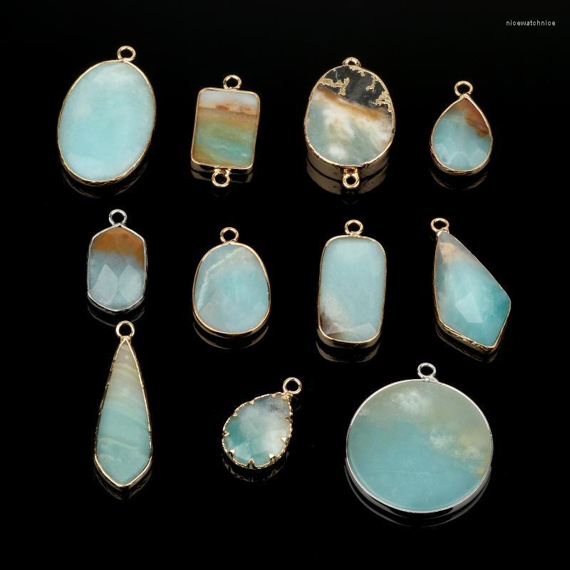 Pendant Necklaces Trendy Natural Amazonite Gold-Plated Edge Charms Water Drop Oval Round For Jewelry Making DIY Necklace BraceletsPendant
Pendant Necklaces Trendy Natural Amazonite Gold-Plated Edge Charms Water Drop Oval Round For Jewelry Making DIY Necklace BraceletsPendant