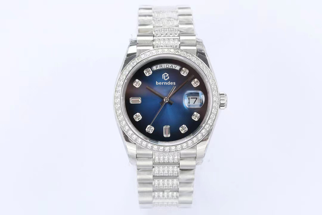 N01 Diamond Watch Couples Size Men 41MM Women 36MM Size Automatic Watch Sapphire Glass 5ATM waterproof glow-in-the-dark function