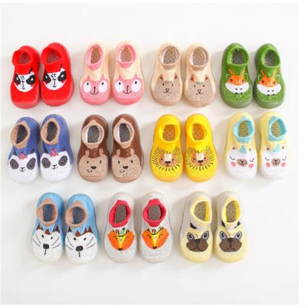 Unisex Baby Shoes First Shoes Toddler First Walkers Boy Soft Sole Rubber Outdoor Baby Shoes Cute Animal Baby Booties Anti-slip GC1376