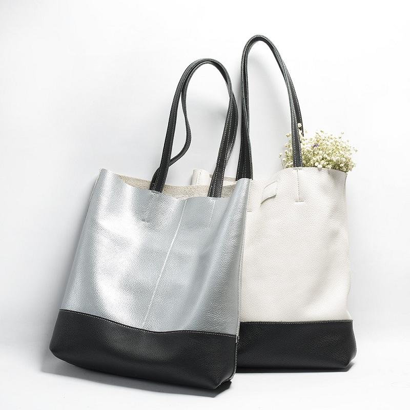 Evening Bags Women Handbag Big High Quality Soft Genuine Leather Shoulder Bag Fashion White Totes Large Capacity Handbags Woman, Silver
Evening Bags Women Handbag Big High Quality Soft Genuine Leather Shoulder Bag Fashion White Totes Large Capacity Handbags Woman, Silver