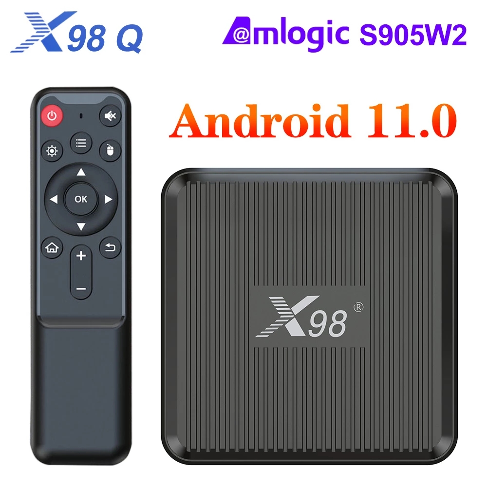 X98Q TV Box Android 11 Amlogic S905W2 2GB 16GB Support H.265 AV1 Wifi HDR 10 Youtube Media Player Set Top Box X98 Q 1GB 8GB
X98Q TV Box Android 11 Amlogic S905W2 2GB 16GB Support H.265 AV1 Wifi HDR 10 Youtube Media Player Set Top Box X98 Q 1GB 8GB