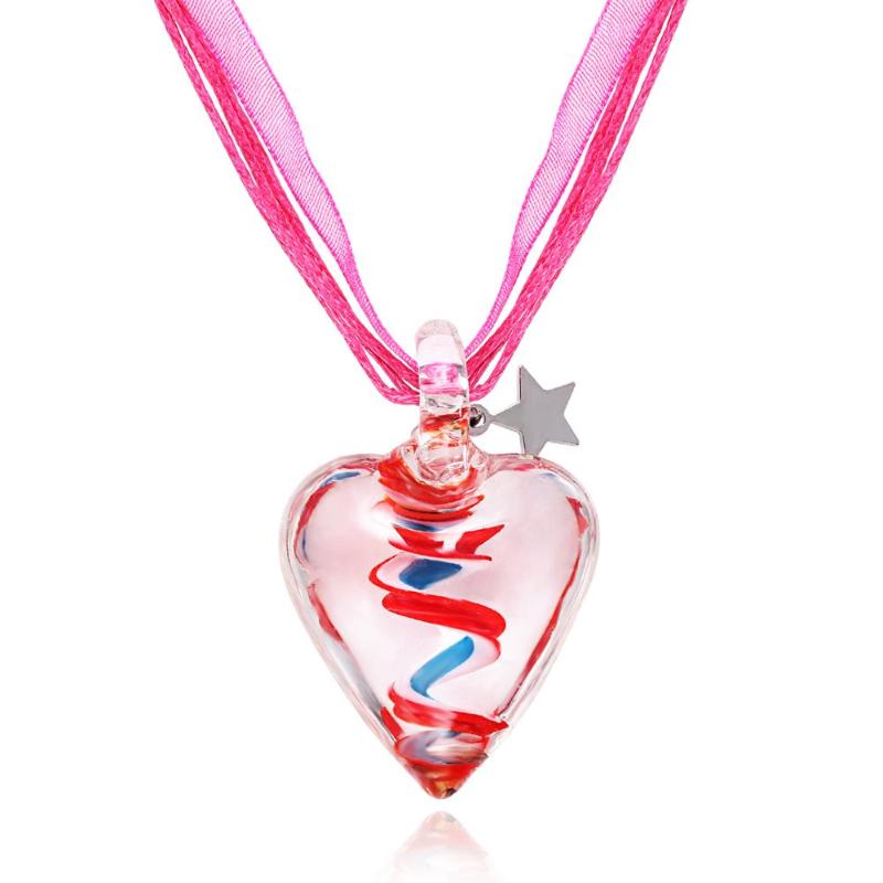 Pendant Necklaces Handmade Lampwork Glass Murano Love Heart Necklace Elastic Cord Crystal Trendy Fashion Party Jewelry WomenPendant
Pendant Necklaces Handmade Lampwork Glass Murano Love Heart Necklace Elastic Cord Crystal Trendy Fashion Party Jewelry WomenPendant