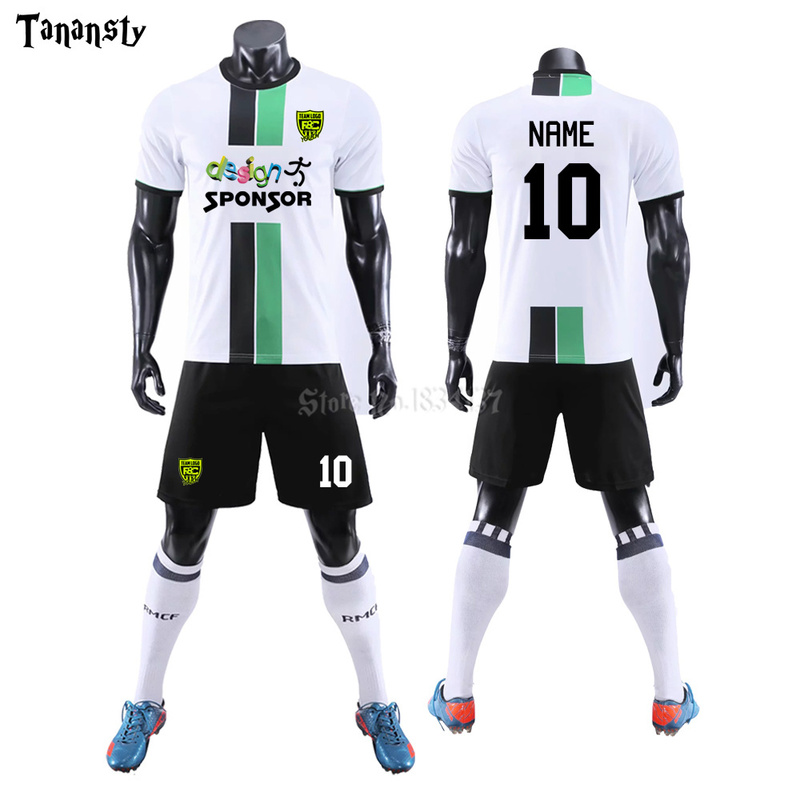 Soccer Jerseys men' team club set Short Sleeve Men blank Football Kits Customized Survetement Football tracksuit 19-20 220615, White
Soccer Jerseys men' team club set Short Sleeve Men blank Football Kits Customized Survetement Football tracksuit 19-20 220615, White