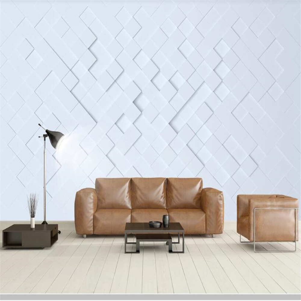 Papel de parede Modern 3D stereo geometric marble background wallpaper mural wall bedroom wall papers home decor