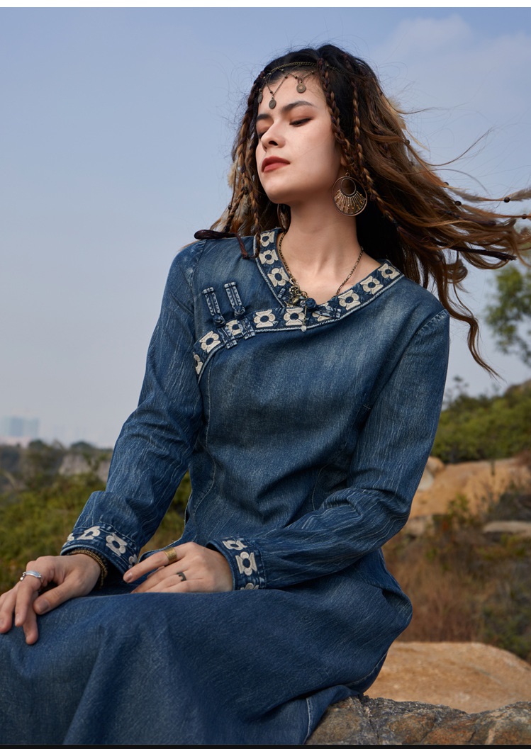 Traditional Chinese Ethnic clothing Vintage Asian clothing Tang suit China Wind Campus costume women's elegant dress