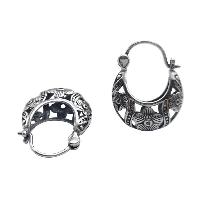 Hoop & Huggie Vintage Hollow Flower Bag Pattern Earrings For Women Girls 925 Sterling Silver Loop Earring Hip Hop JewelryHoop
Hoop & Huggie Vintage Hollow Flower Bag Pattern Earrings For Women Girls 925 Sterling Silver Loop Earring Hip Hop JewelryHoop