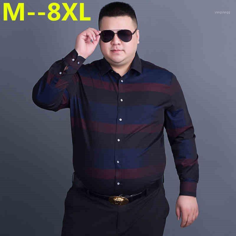 Plus Large Size 10XL 9XL 8XL 7XL 6XL 5XL Mens Business Casual Long Sleeved Shirt Classic Striped Male Social Dress Shirts Men's
Plus Large Size 10XL 9XL 8XL 7XL 6XL 5XL Mens Business Casual Long Sleeved Shirt Classic Striped Male Social Dress Shirts Men's