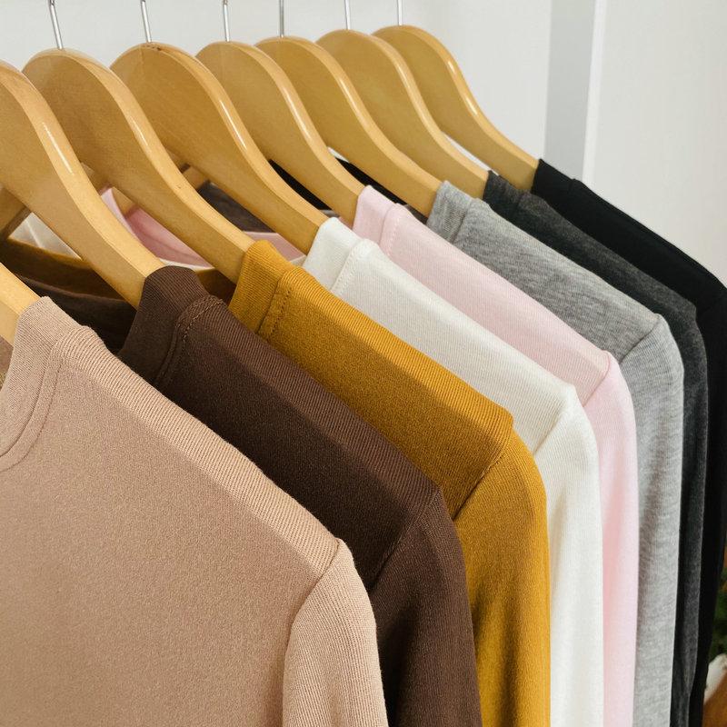 Women's T-Shirt Solid Basic Long Sleeve Womens Casual Black White Fashion Top Ladies Korean Round Neck Tee Shir Bottoming ShirtWomen's
Women's T-Shirt Solid Basic Long Sleeve Womens Casual Black White Fashion Top Ladies Korean Round Neck Tee Shir Bottoming ShirtWomen's