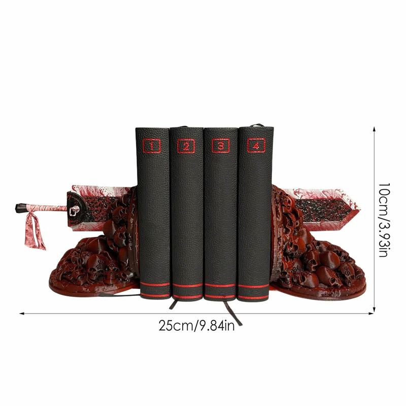 Dragon Slayer's Furious Bookend Berserk Bookends Sword Bookshelf Resin Book Nook Insert Kits Ornament Desktop Artwork Home Decor 220602