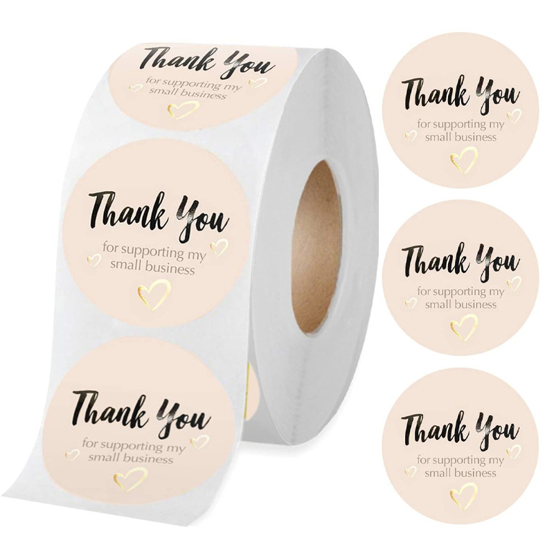 Adhesive Sticker Thank You for Supporting My Small Business Print 500 PCS 1 Inch 2.5cm Labels per Roll 1222507
Adhesive Sticker Thank You for Supporting My Small Business Print 500 PCS 1 Inch 2.5cm Labels per Roll 1222507