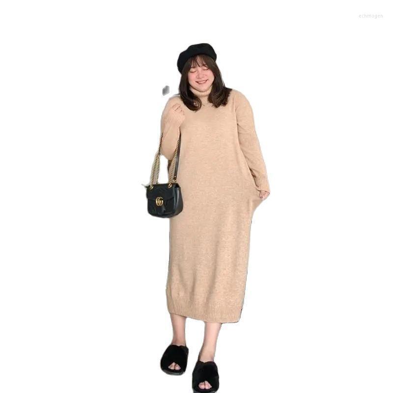 Plus Size Dresses High-Necked Sweater Dress Women Fall/Winter 2022 Korean Fashion Loose And Thin Knit Bottoming Echm22, Black
Plus Size Dresses High-Necked Sweater Dress Women Fall/Winter 2022 Korean Fashion Loose And Thin Knit Bottoming Echm22, Black