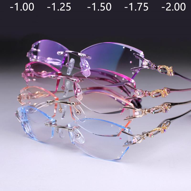 Sunglasses -1.00 -1.25 -2.00 Rimless Glasses Women Light Optical Prescription Eyeglasses Customized Shortsighte Reading Eye
Sunglasses -1.00 -1.25 -2.00 Rimless Glasses Women Light Optical Prescription Eyeglasses Customized Shortsighte Reading Eye
