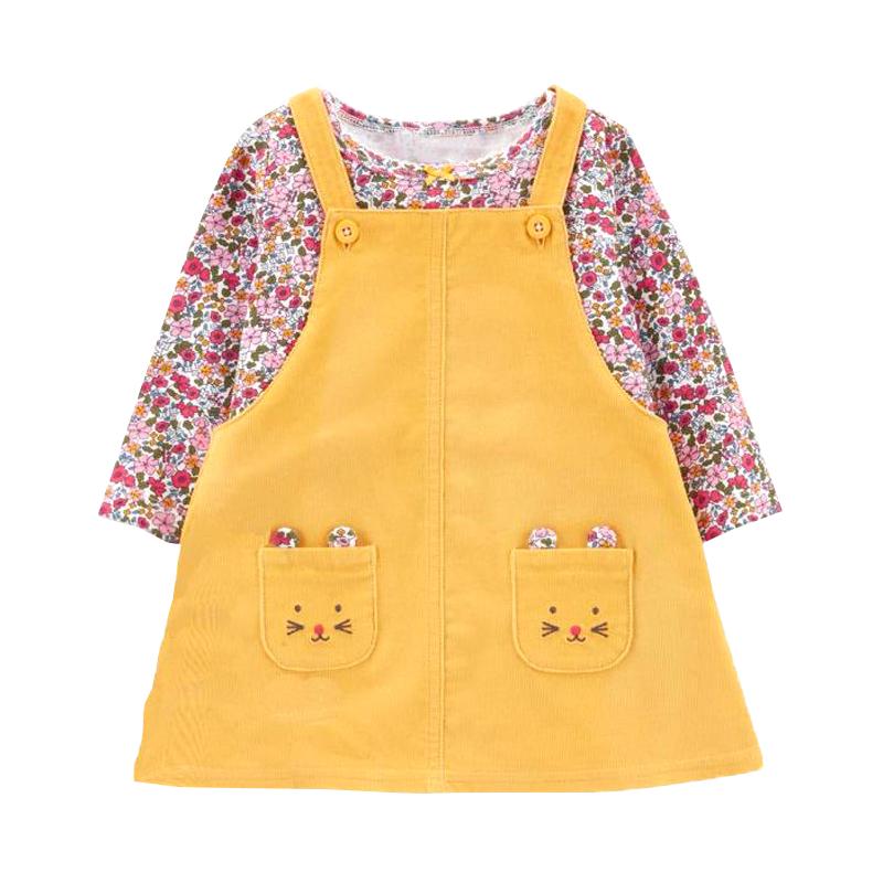 Clothing Sets Baby Girls Floral Clothes Full Sleeve Cartoon T-shirt+Overalls Strap Dress Suit Pocket For Toddler 12M, Blue
Clothing Sets Baby Girls Floral Clothes Full Sleeve Cartoon T-shirt+Overalls Strap Dress Suit Pocket For Toddler 12M, Blue