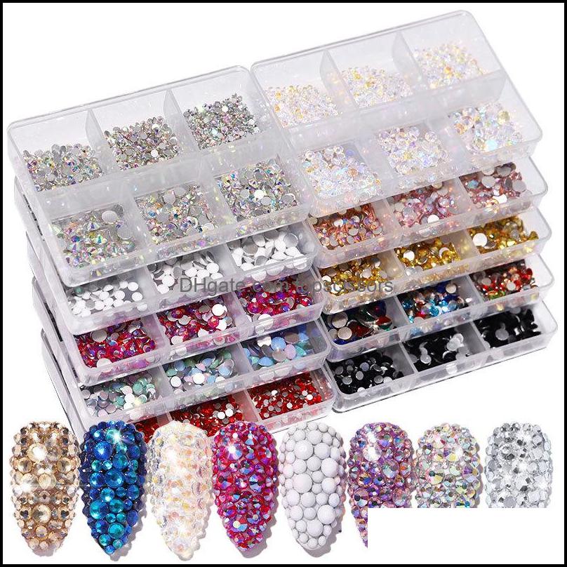Nail Art Decorations Salon Health Beauty 6Grids Ss6-Ss20 Crystal Rhinestones Mixed Color Flat Bottom Ab Porcelain White Champagne 3D Nails
Nail Art Decorations Salon Health Beauty 6Grids Ss6-Ss20 Crystal Rhinestones Mixed Color Flat Bottom Ab Porcelain White Champagne 3D Nails