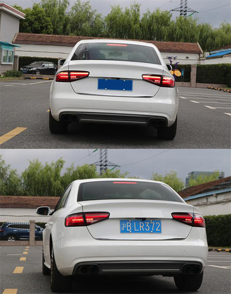 Taillights For A4 B8 A4L 20 13-20 16 Tail Lights Rear Lamp LED DRL Running Signal Brake Reversing Parking Light