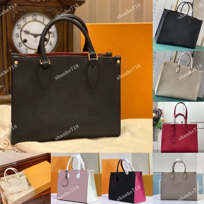 Top Quality Cowhide Emboss Onthego Shopping Totes Designer Luxury Handbags Women Shoulder Crossbody Bags Lady Purses Messenger Bag, Bubble paper package
Top Quality Cowhide Emboss Onthego Shopping Totes Designer Luxury Handbags Women Shoulder Crossbody Bags Lady Purses Messenger Bag, Bubble paper package