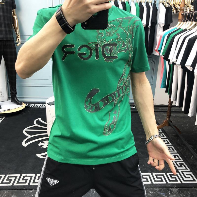 Men's T-Shirts Mercerized Cotton Top Quality Men's T-Shirt 2022 Summer Tiger Pattern Printing Diamond Design Green Tees M-4XLMen's Trix2
Men's T-Shirts Mercerized Cotton Top Quality Men's T-Shirt 2022 Summer Tiger Pattern Printing Diamond Design Green Tees M-4XLMen's Trix2