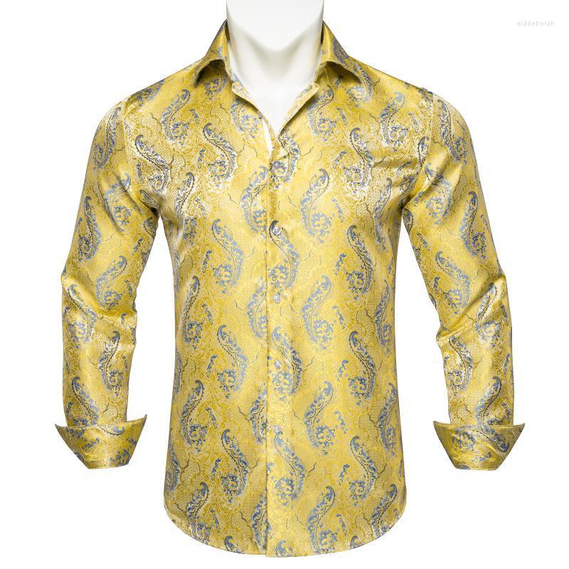 Men's Casual Shirts Men Long Sleeve Shirt Clothing Luxury Black Gold Paisley Male Social Silk Dress ShirtsMen's Eldd22, Cyc-2011
Men's Casual Shirts Men Long Sleeve Shirt Clothing Luxury Black Gold Paisley Male Social Silk Dress ShirtsMen's Eldd22, Cyc-2011