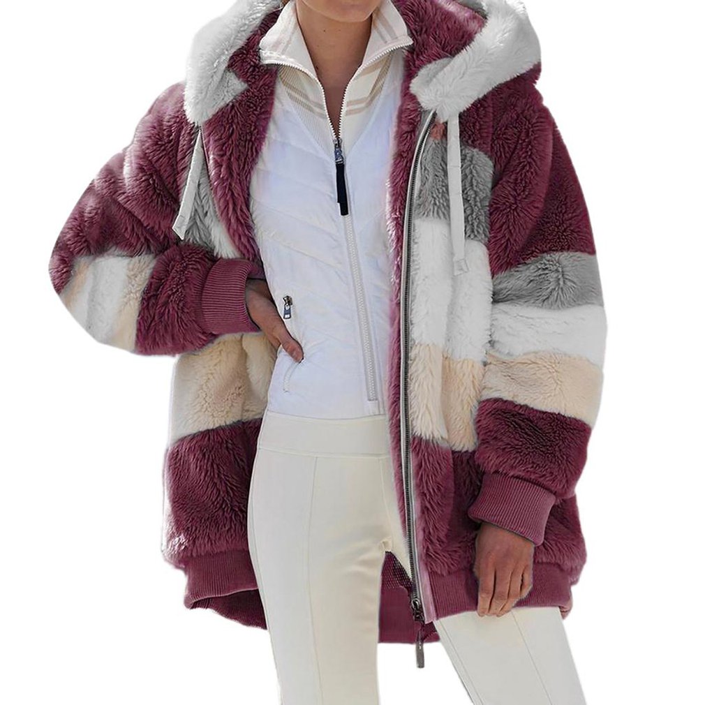 2022 Women fur Winter Plus Size Long Teddy Jacket Warm Thick Fleece Faux Fur Plush Woman Coat Casual, Wine
2022 Women fur Winter Plus Size Long Teddy Jacket Warm Thick Fleece Faux Fur Plush Woman Coat Casual, Wine