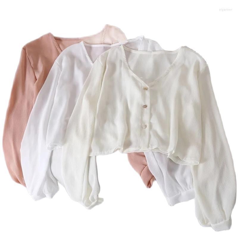 Women's Knits & Tees Sunscreen Clothes Women's Chiffon Outer Wearing Thin Shirt Short Cardigan Top In Summer P3 769Women's Olga22, As photo
Women's Knits & Tees Sunscreen Clothes Women's Chiffon Outer Wearing Thin Shirt Short Cardigan Top In Summer P3 769Women's Olga22, As photo