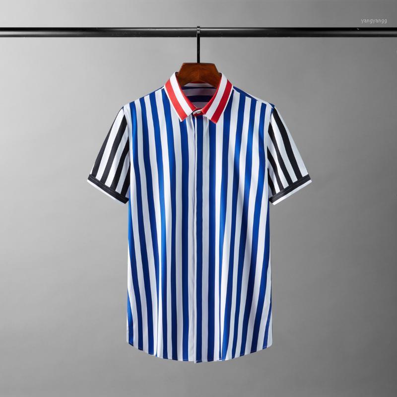 Men's Casual Shirts Minglu Male High Quality Contrast Color Stripe Long Sleeve Mens Dress Fashion Slim Party Man 4xl, Blue
Men's Casual Shirts Minglu Male High Quality Contrast Color Stripe Long Sleeve Mens Dress Fashion Slim Party Man 4xl, Blue