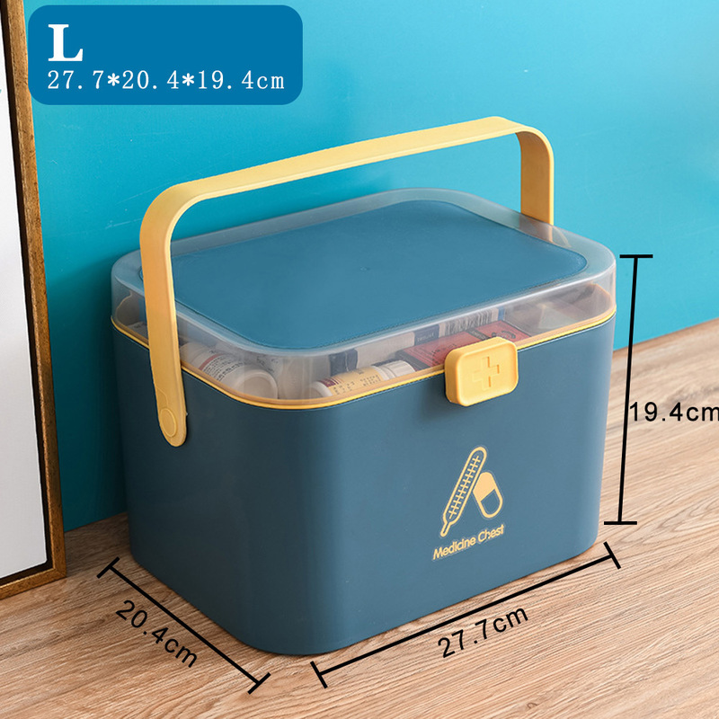 Multi-functional Emergency Pills Case Chest First Aid Kit Container Portable Household Plastic Medicine Organizer Storage Box 220711