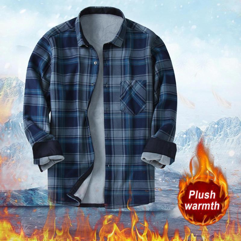 Men's Casual Shirts Printed Long Sleeve Men's Winter Double-sided Fleece Warmth And Velvet Thick Plaid Shirt Silver SleeveMen's Eldd22, Blue
Men's Casual Shirts Printed Long Sleeve Men's Winter Double-sided Fleece Warmth And Velvet Thick Plaid Shirt Silver SleeveMen's Eldd22, Blue