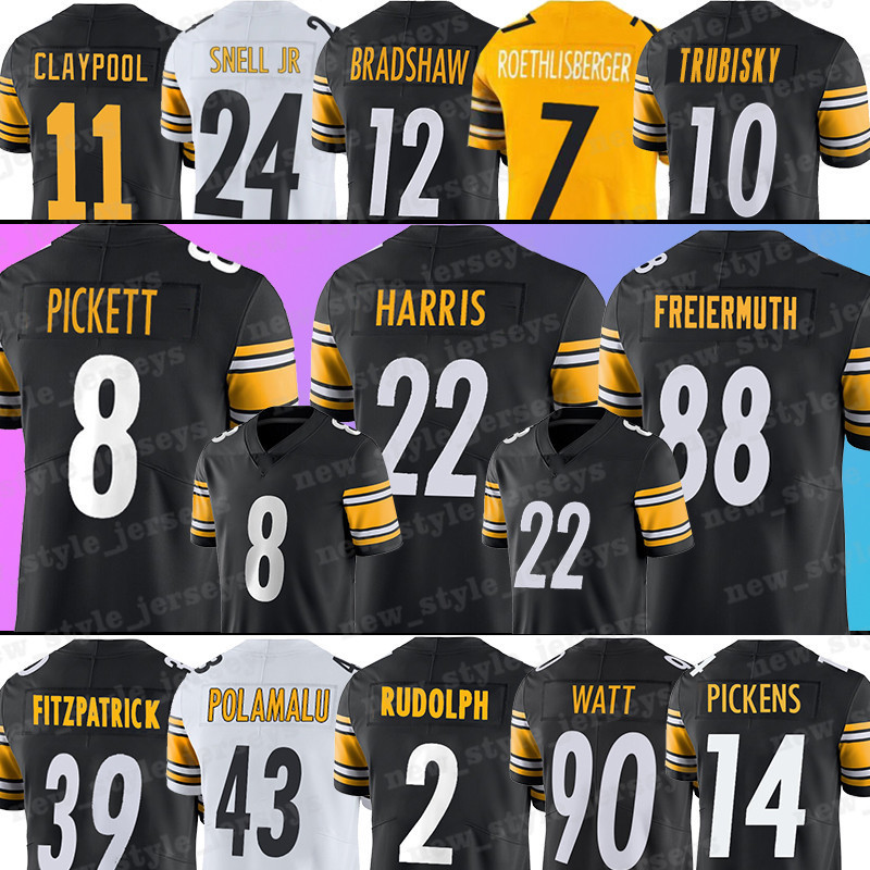 Customize Football Jersey Men Women Kids Pittsburgh''Steelers''Nfl''Limited 8 Kenny Pickett 22 Najee Harris 90 T.j. Watt 18 Diontae Johnson, Men(gang ren)
Customize Football Jersey Men Women Kids Pittsburgh''Steelers''Nfl''Limited 8 Kenny Pickett 22 Najee Harris 90 T.j. Watt 18 Diontae Johnson, Men(gang ren)