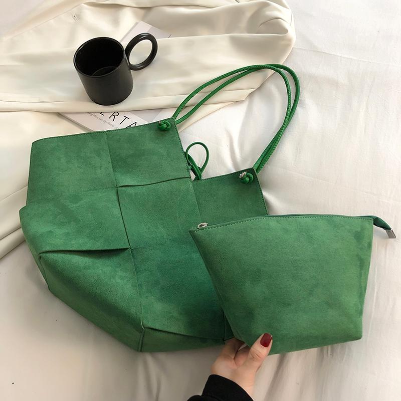Evening Bags High Quality Faux Suede Leather Women Woven Handbag Shoulder Bag Large Female Messenger Fashion Ladies Tote Sac, Black
Evening Bags High Quality Faux Suede Leather Women Woven Handbag Shoulder Bag Large Female Messenger Fashion Ladies Tote Sac, Black