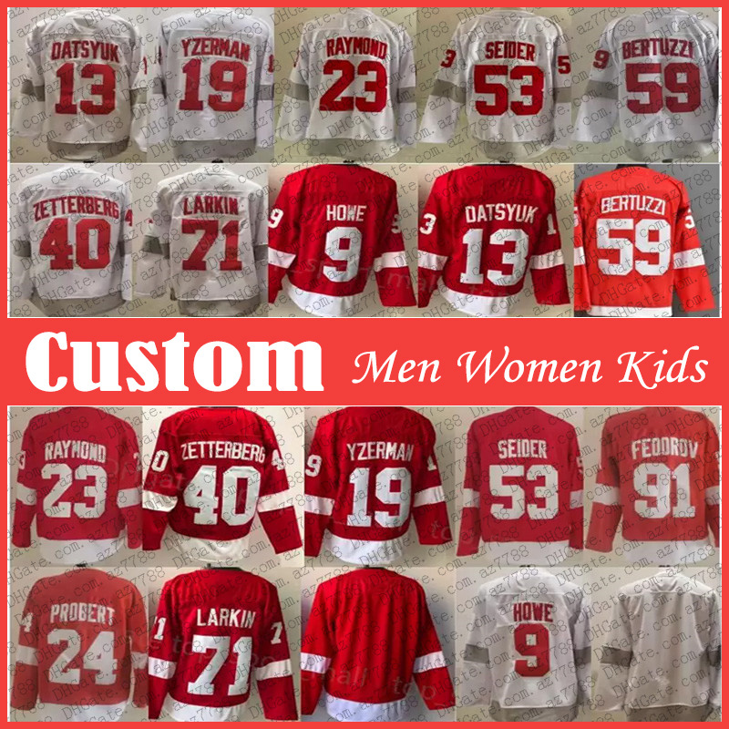 9 Gordie Howe 59 Tyler Bertuzzi Custom Men Women Kids Hockey Jersey 71 Dylan Larkin Jakub Vrana Moritz Seider Lucas Raymond Danny Dekeyser Alex Nedeljkovic Sam Gagner, Shown
9 Gordie Howe 59 Tyler Bertuzzi Custom Men Women Kids Hockey Jersey 71 Dylan Larkin Jakub Vrana Moritz Seider Lucas Raymond Danny Dekeyser Alex Nedeljkovic Sam Gagner, Shown